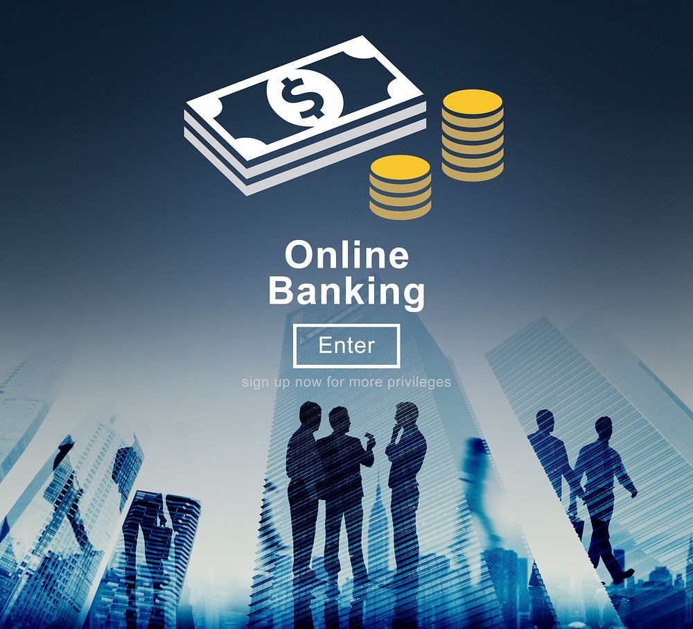 Online Banking Financial Transaction Technology Concept