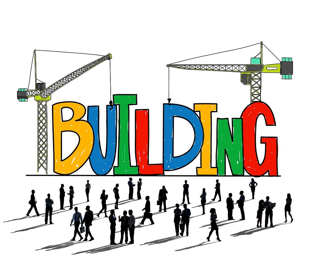 Building Business Strategy Stability Success Concept