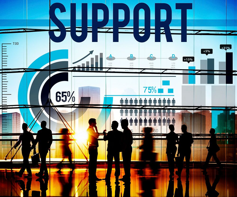 Support Team Teamwork Help Assistance Concept