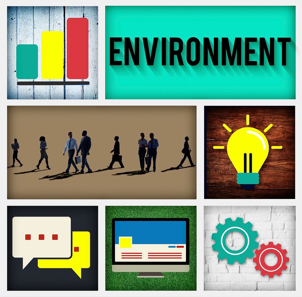 Global Green Business Environmental Conservation Concept