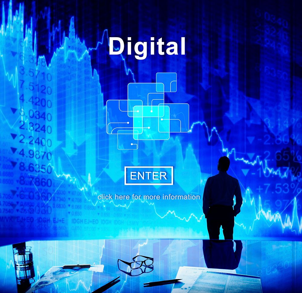 Digital Online Internet Technology Information Concept