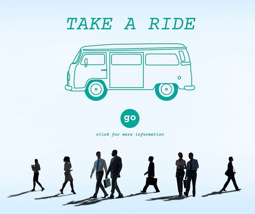 Take a Ride Traveling Adventure Journey Destination Van Concept