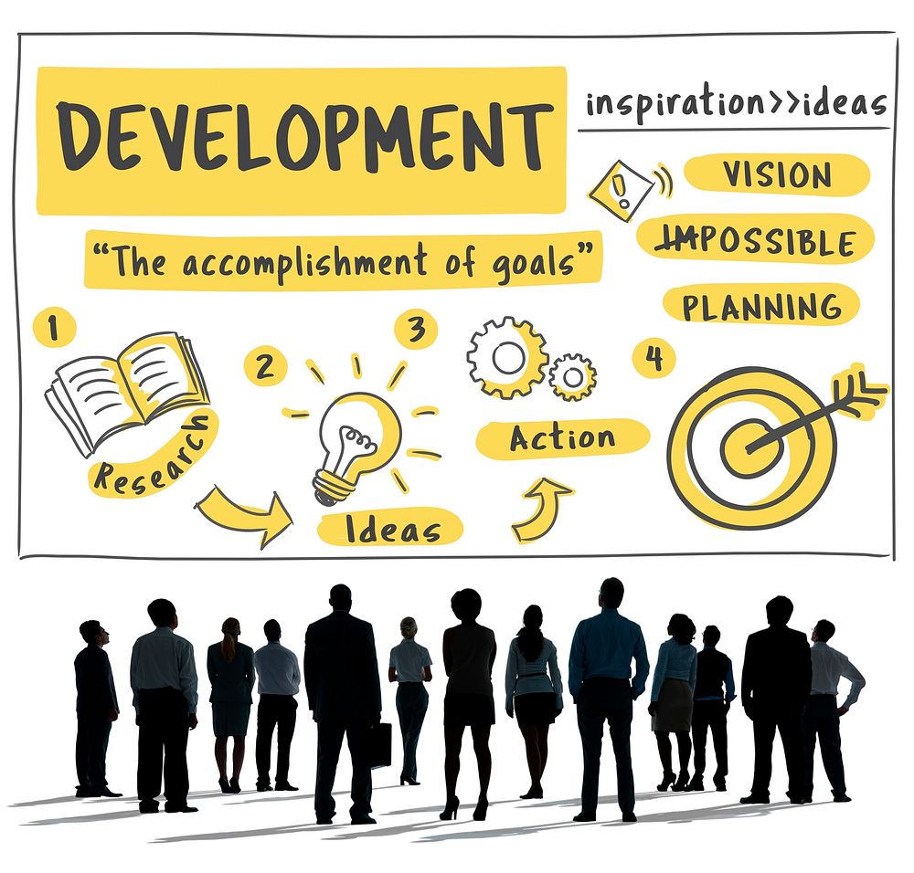 Development Achievement Improvement Success Concept