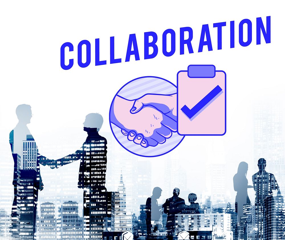 Business Contract Partnership Handshake Tick Concept