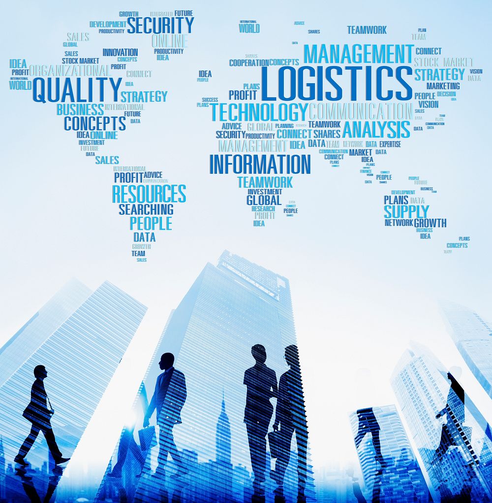 Logistics Management Freight Service Production Concept