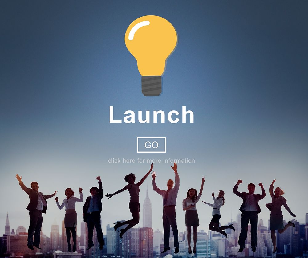 Launch Start Brand Introduce Light Bulb Concept