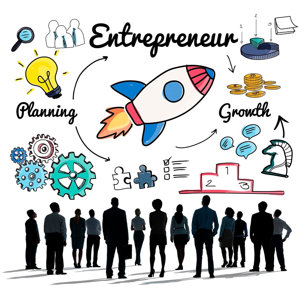 Entrepreneur Enterprise Dealer Planning Growth Concept