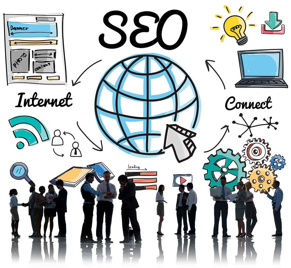 SEO Web Development Technology Online Concept