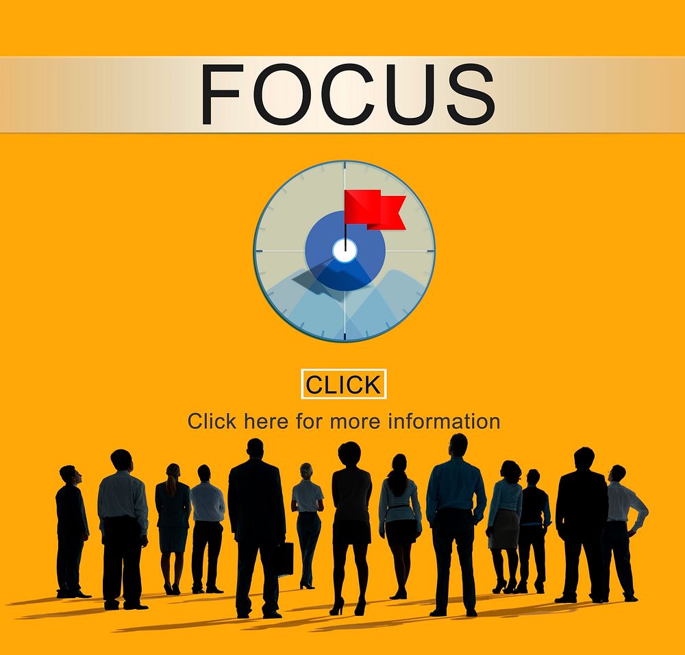 Focus Determine Focal Point Spotlight Vision Concept