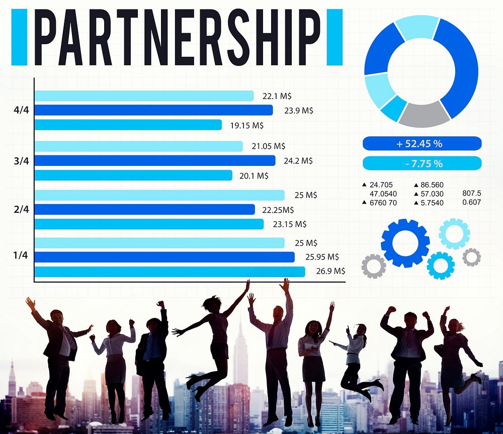 Partnership Partner Team Teamwork Organization Concept