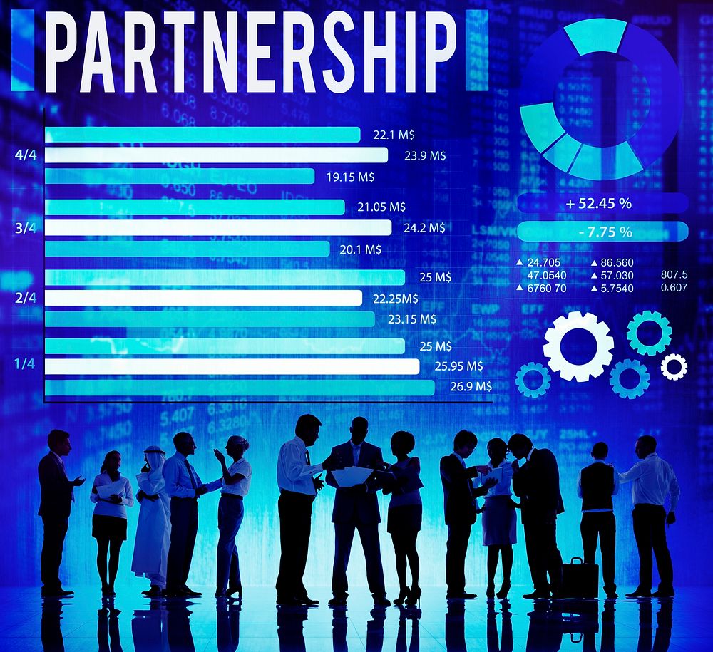 Partnership Partner Team Teamwork Organization Concept