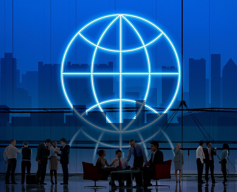 Globe Global Business Planet Shape Concept