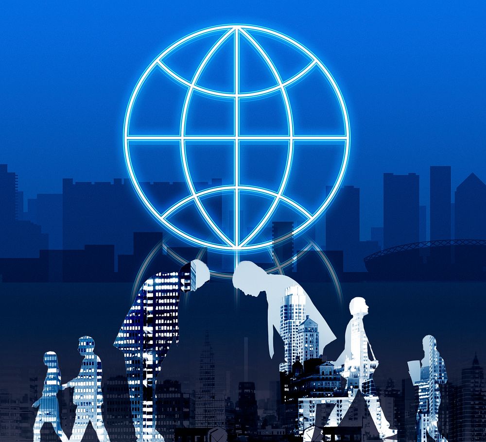 Globe Global Business Planet Shape Concept