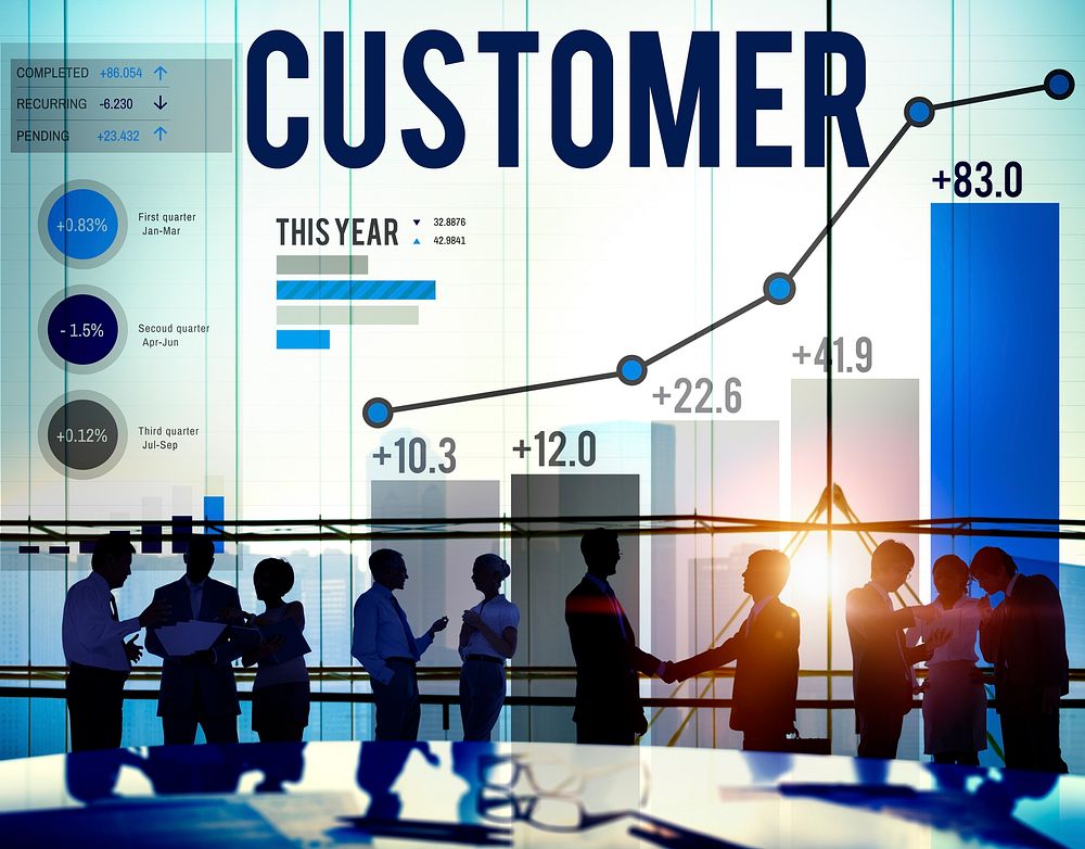 Customer Satisfaction Service Efficiency Loyalty Concept