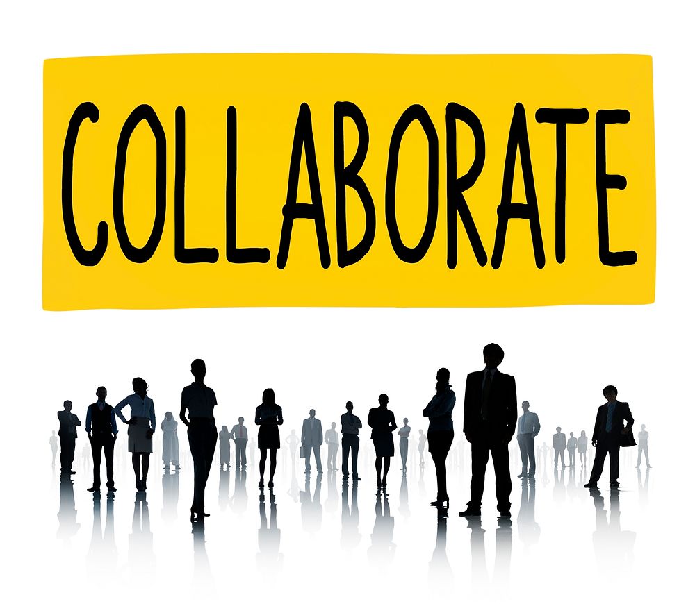 Collaborate Corporate Connection Team Support Concept