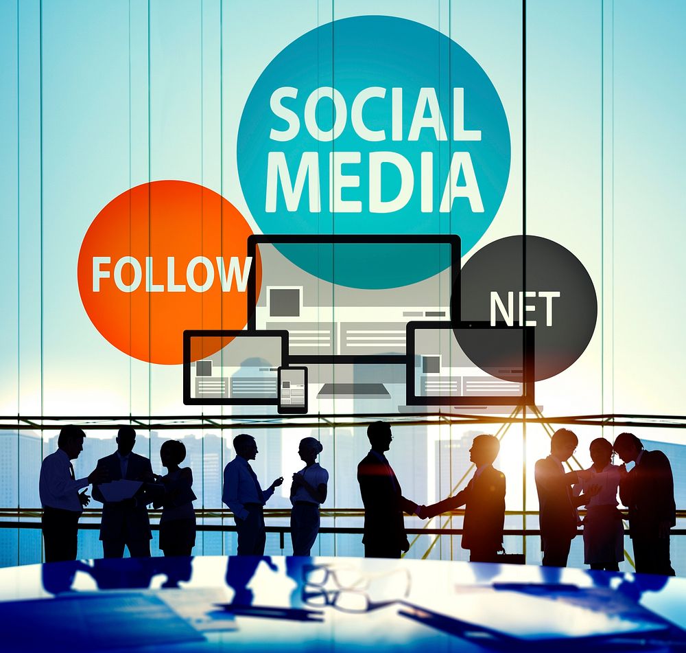 Social Media Follow Networking Connecting Internet Concept