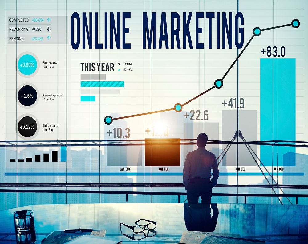 Online Marketing Advertisement Target Promotion Concept