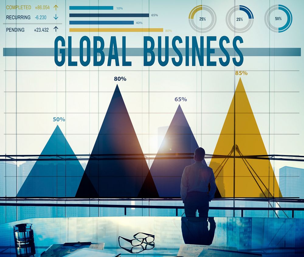 Global Business Strategy Planning Vision Concept
