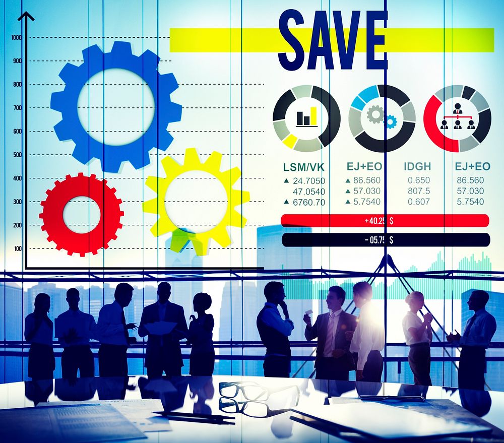 Save Saving Accounting Financial Banking Concept