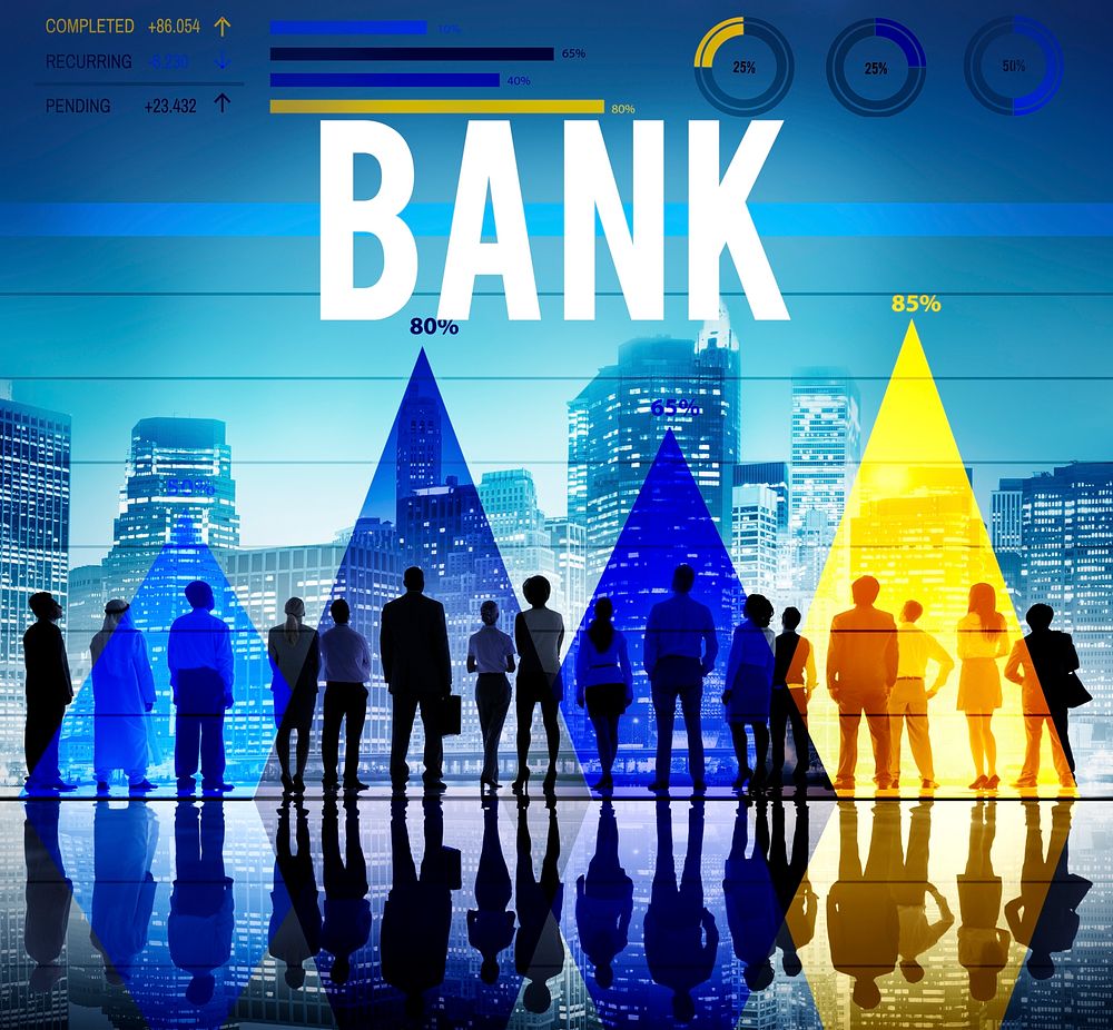 Bank Finance Investment Money Savings Concept