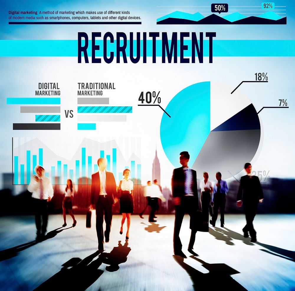 Recruitment Job Hiring Strategy Concept