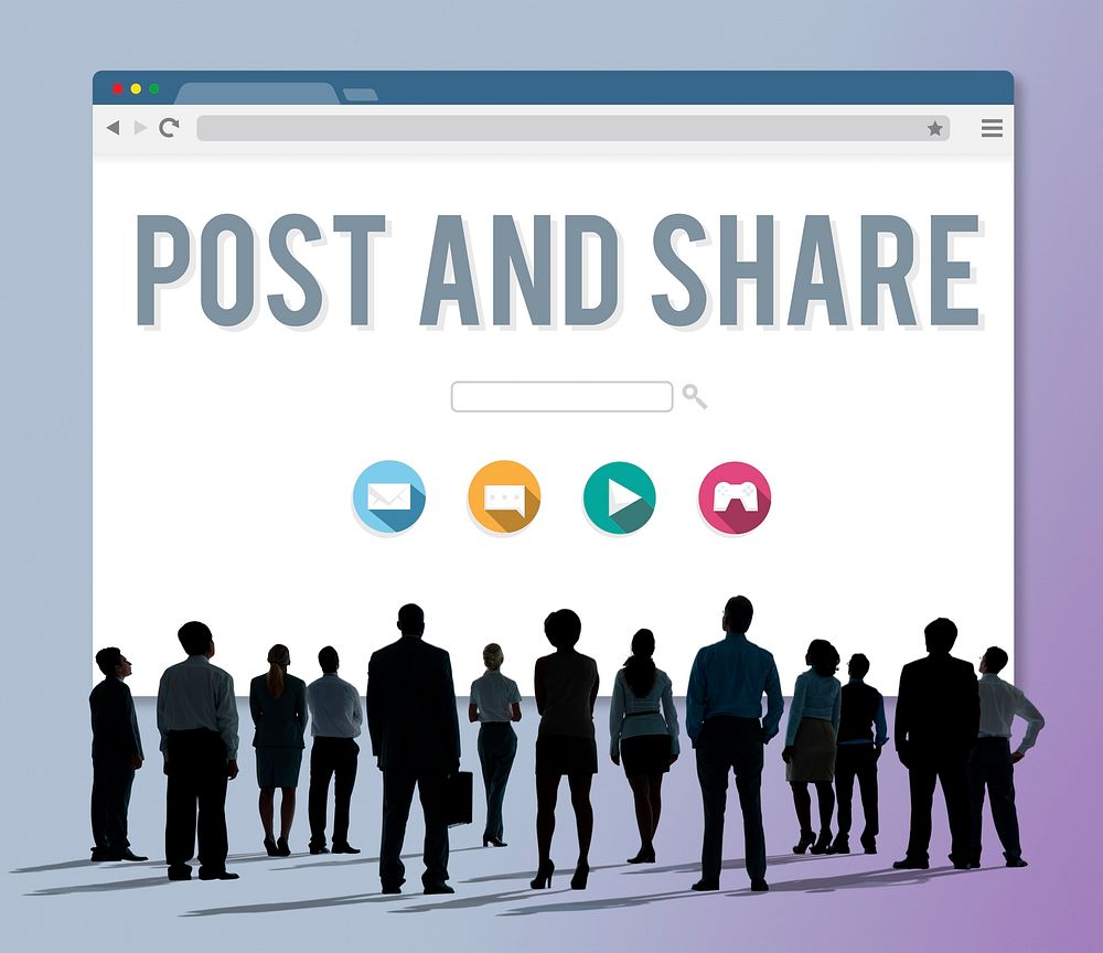 Post Share Communication Connection Social Concept