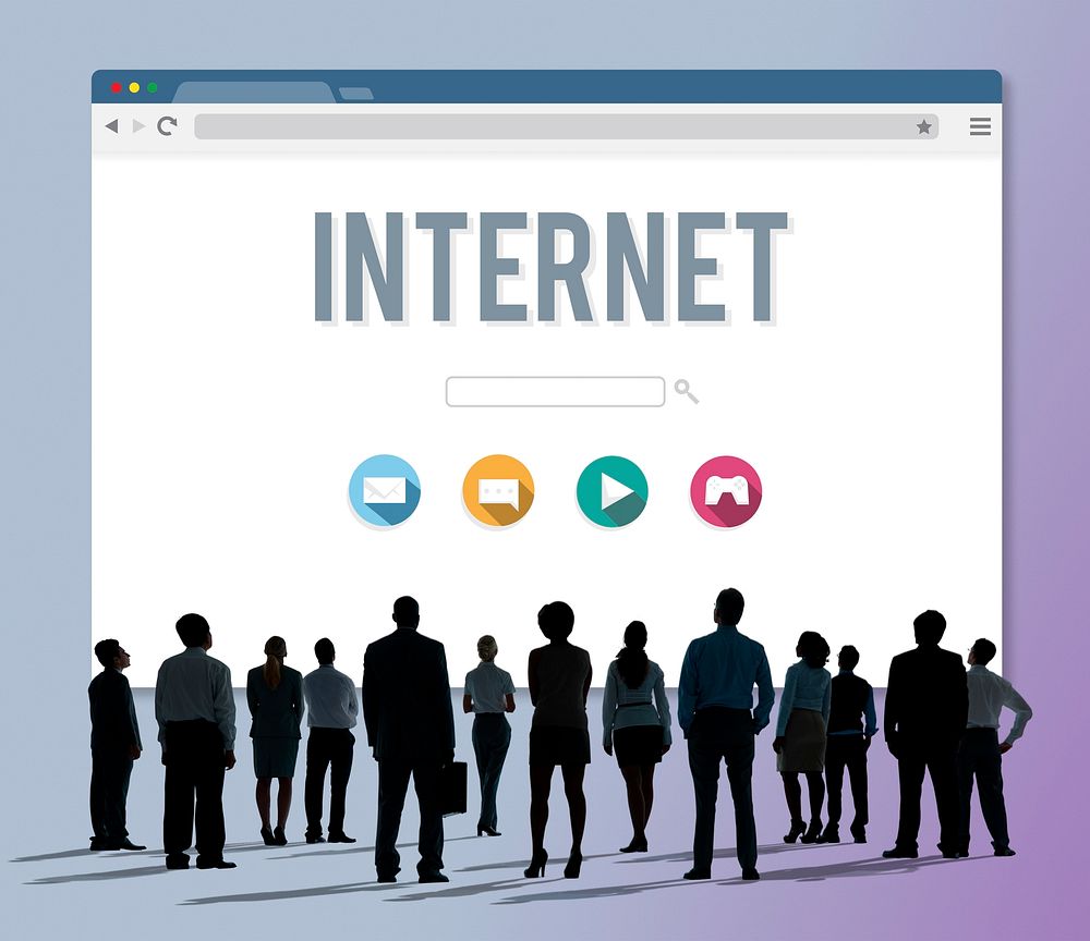 internet Computer Data Digital Networking Web Concept