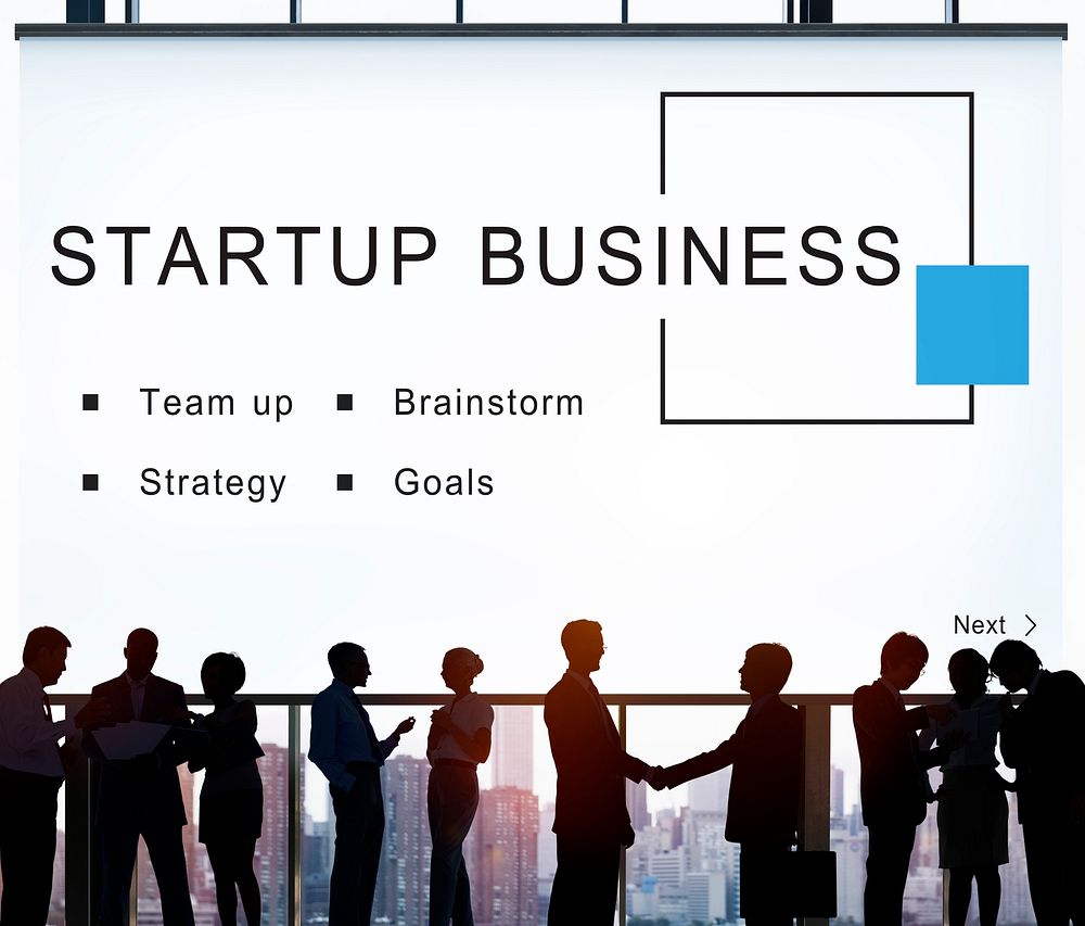 Startup Business Strategy Goals Concept