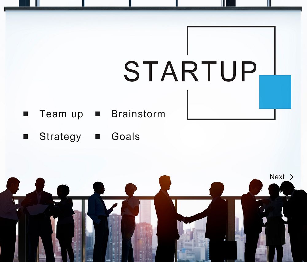 Startup Business Strategy Goals Concept