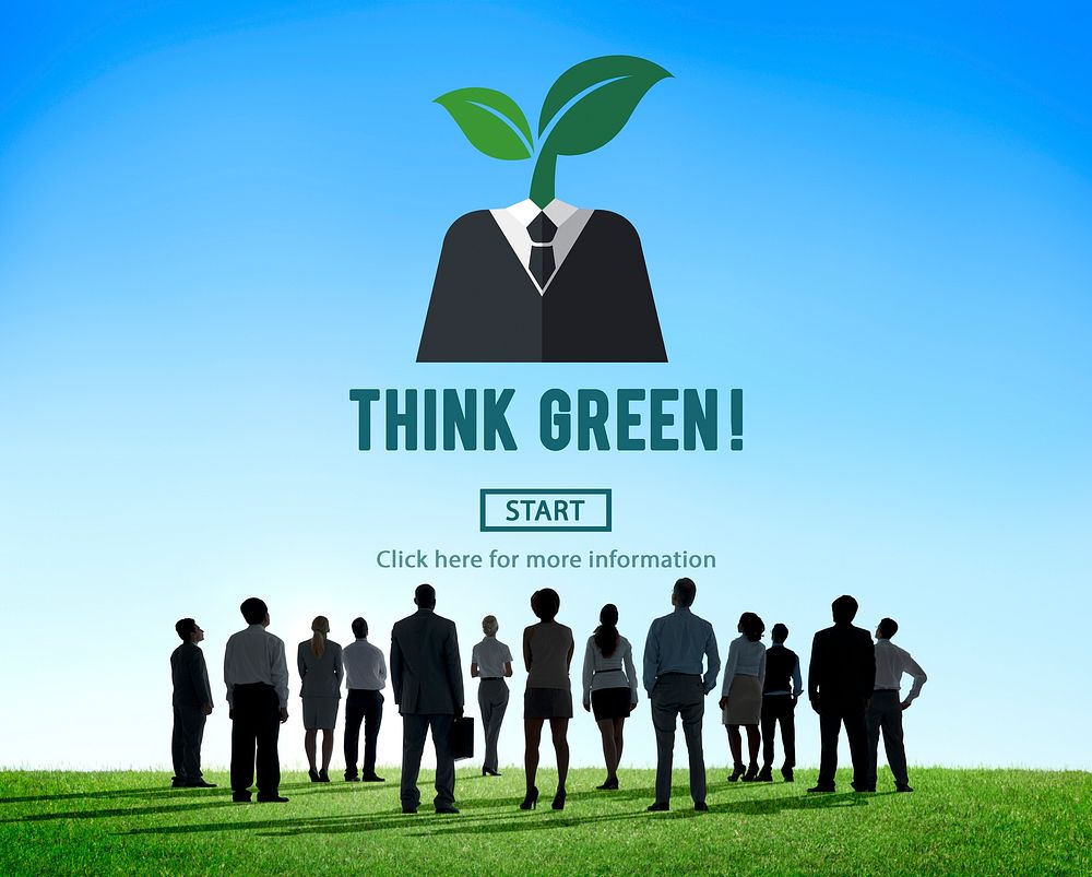 Think Green Ecology Environmental Conservation Concept