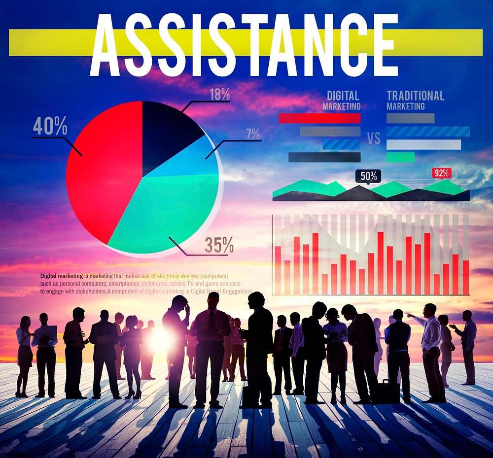 Assistance Support Assist Marketing Help Concept