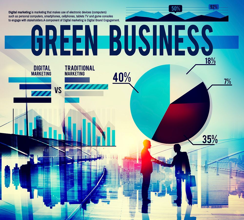 Green Business Ecology Environmental Conservation Concept