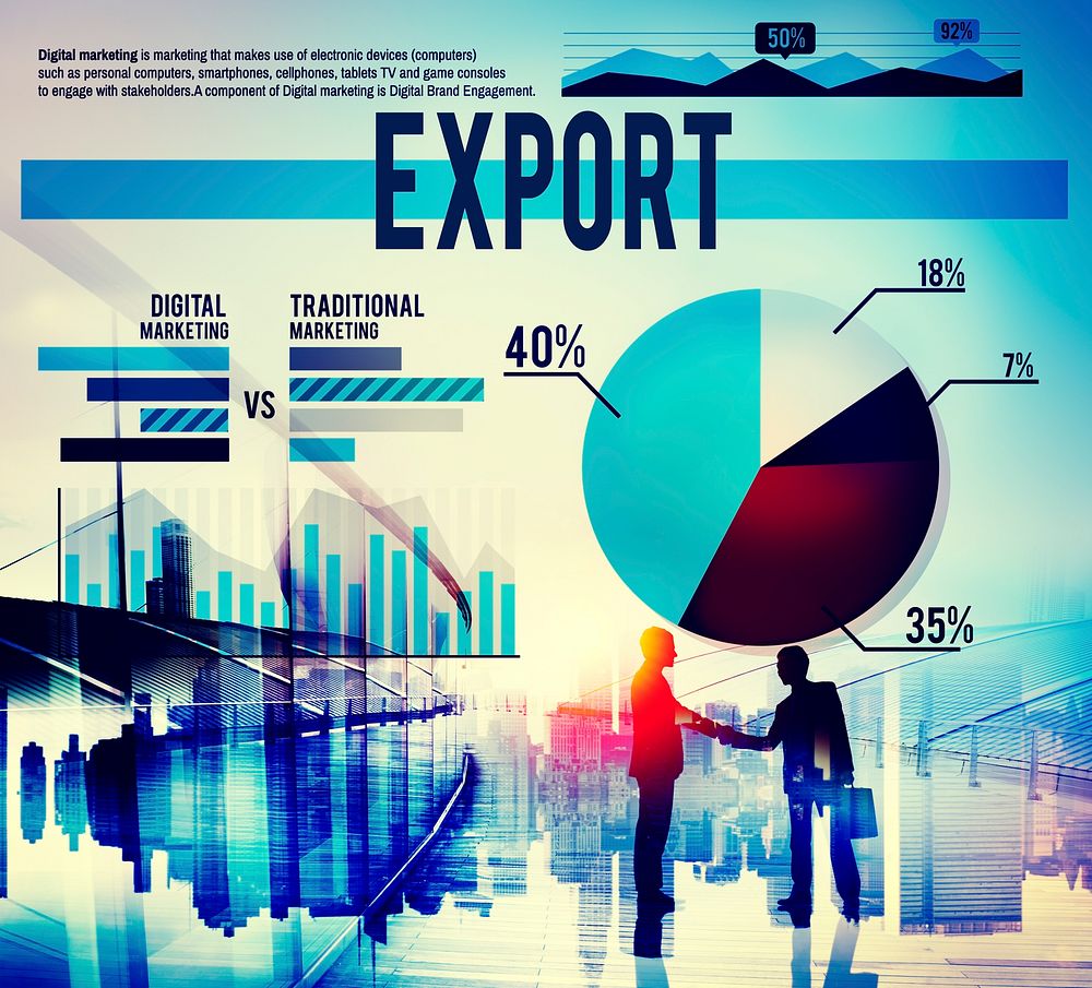Export Transfer Logistics Marketing Deliver Business Concept