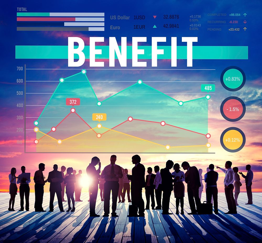 Benefit Profit Value Perks Marketing Business Concept