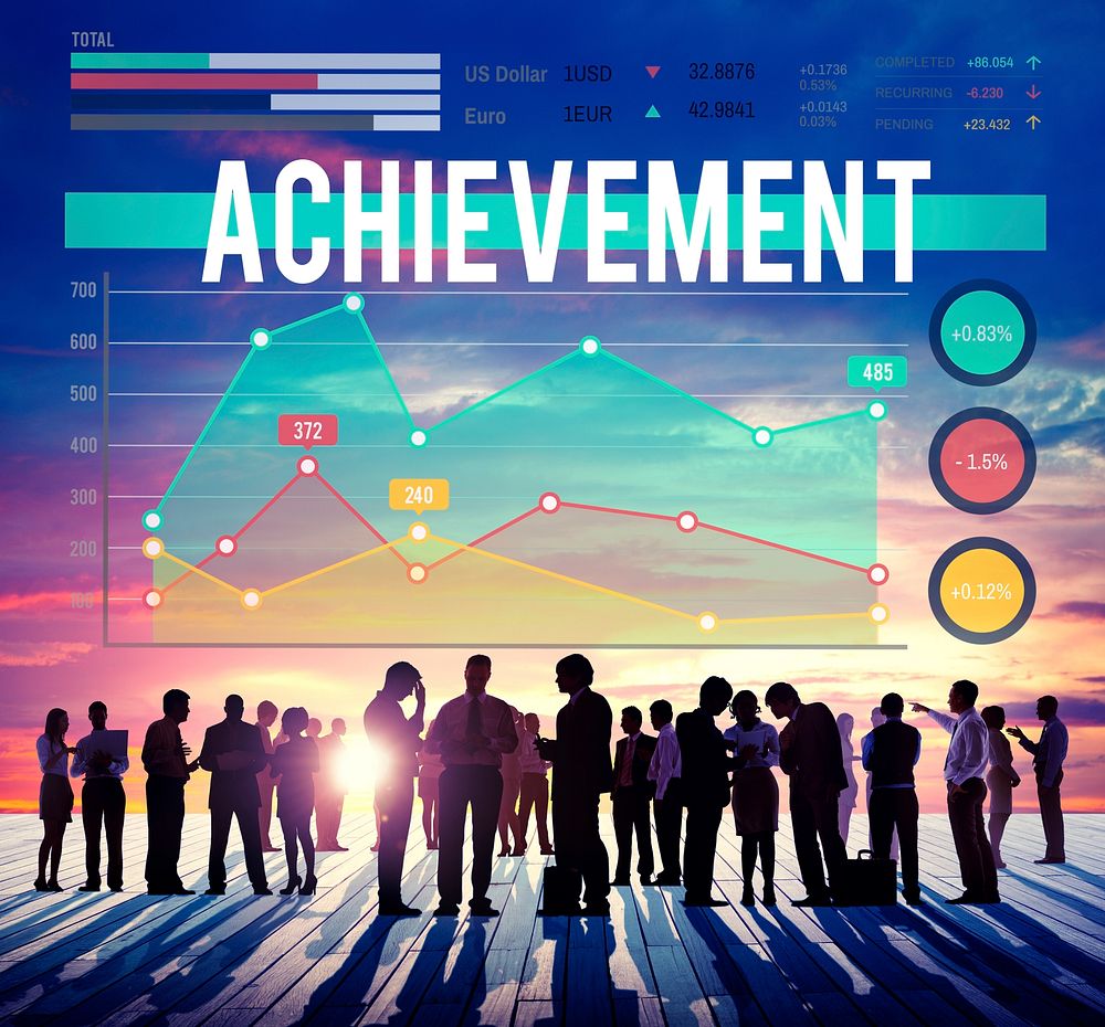 Achievement Success Victory Business Marketing Concept