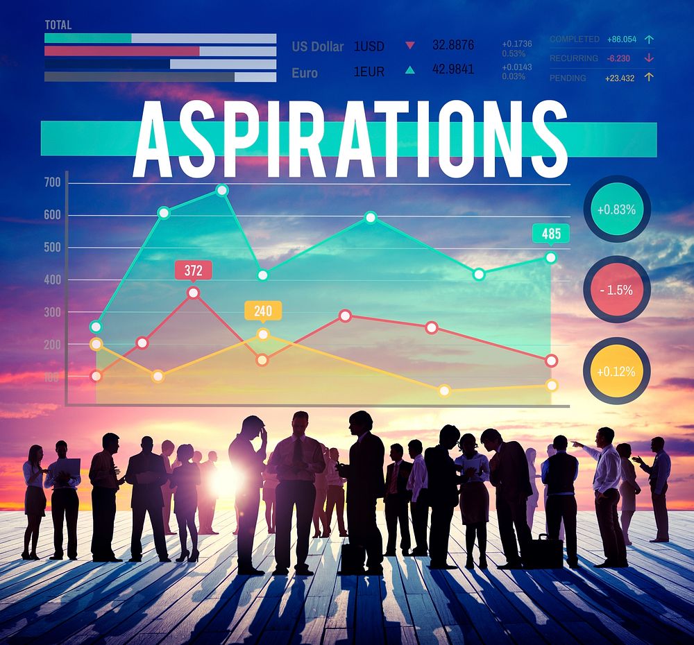 Aspirations Goal Target Strategy Marketing Business Concept
