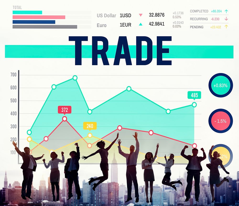 Trade Transaction Swap Market Merchandise Concept