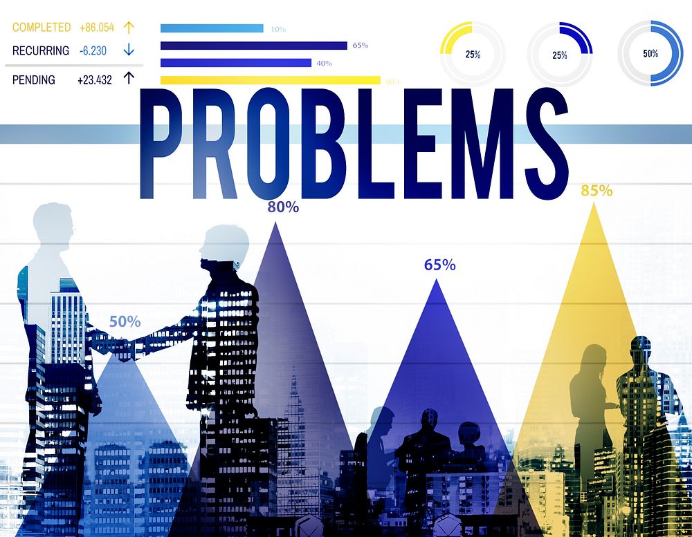 Problems Solving Problem Solution Trouble Concept