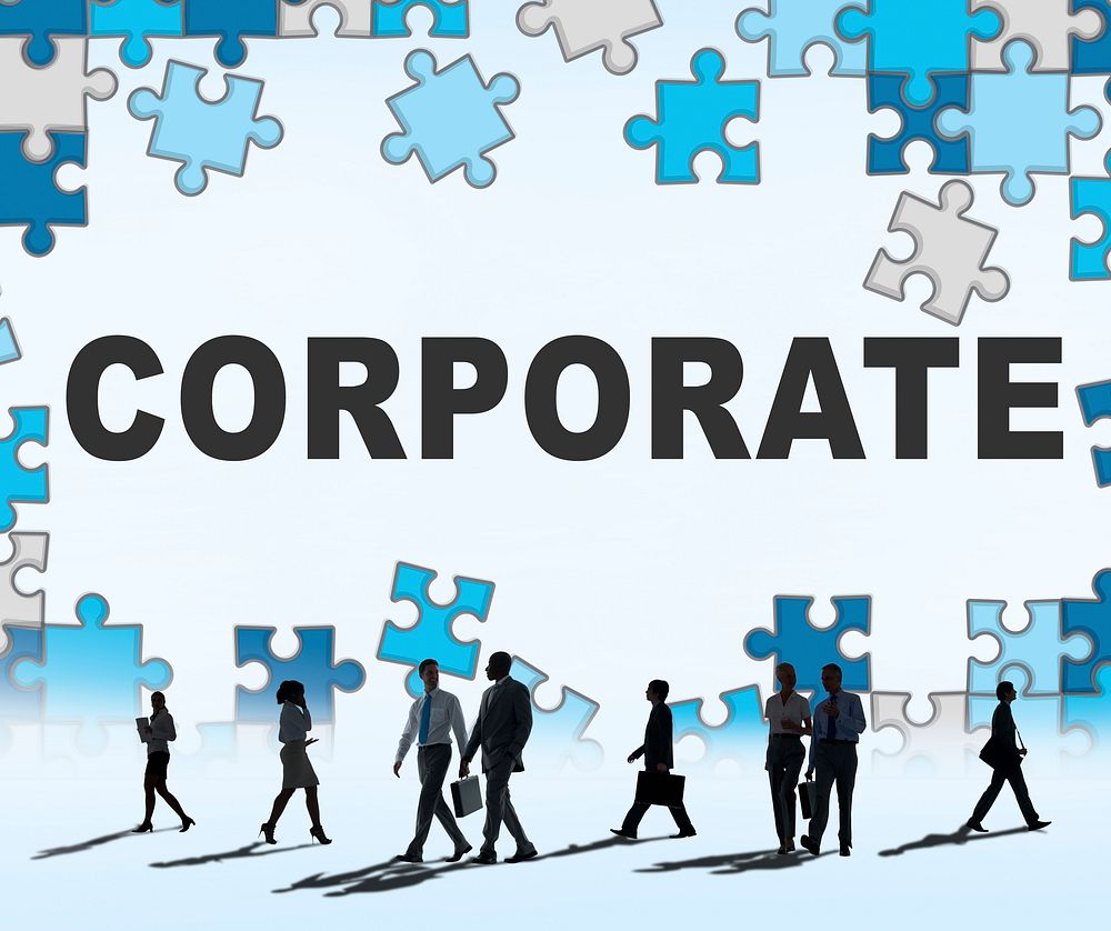 Corporate Business Team Collaboration Group Concept