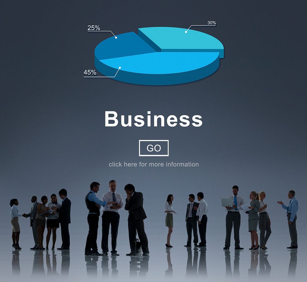 Business Organization Pie Chart Statistics Concept