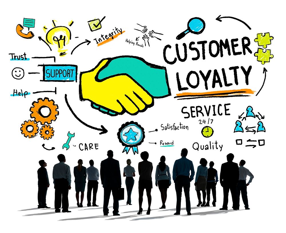Customer Loyalty Service Support Care Trust Business Concept