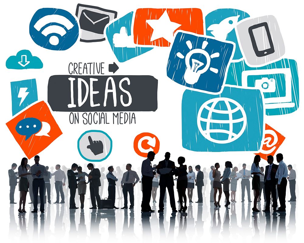Ideas Creative Social Media Social Networking Vision Concept