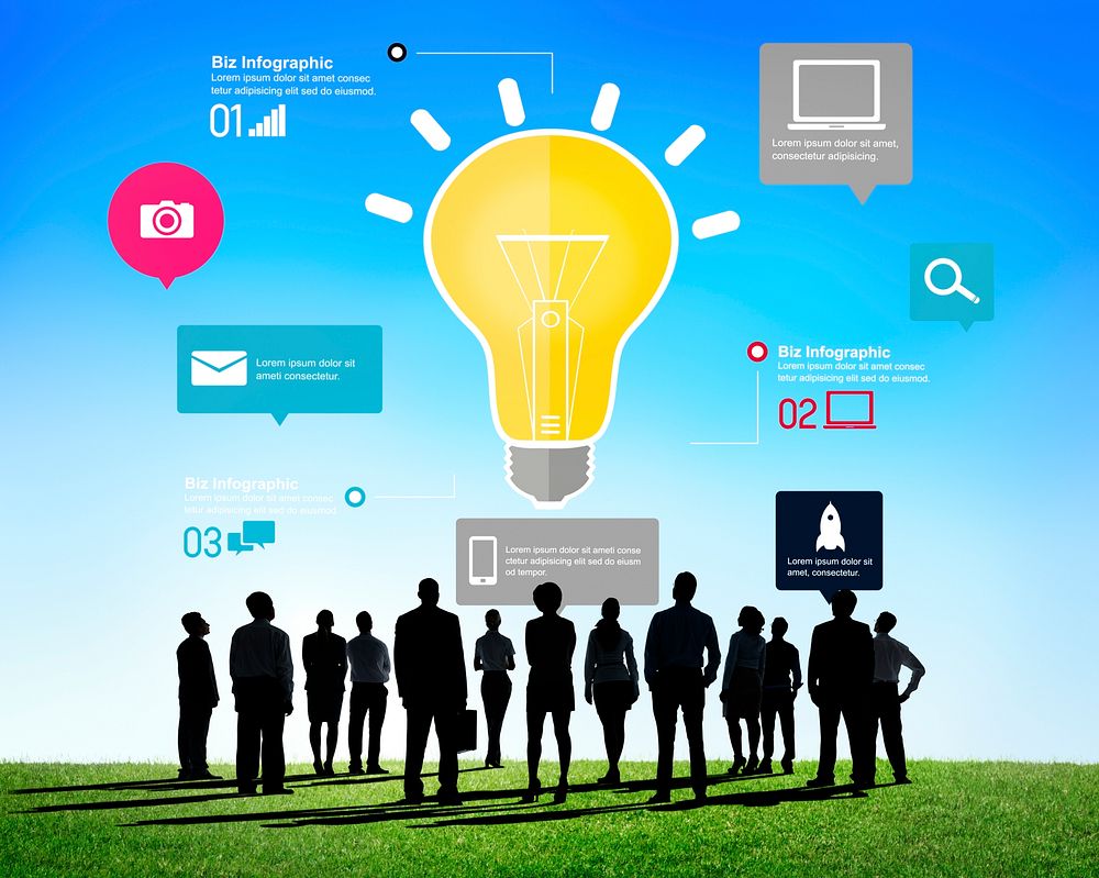 Ideas Inspiration Creativity Biz Infographic Innovation Concept