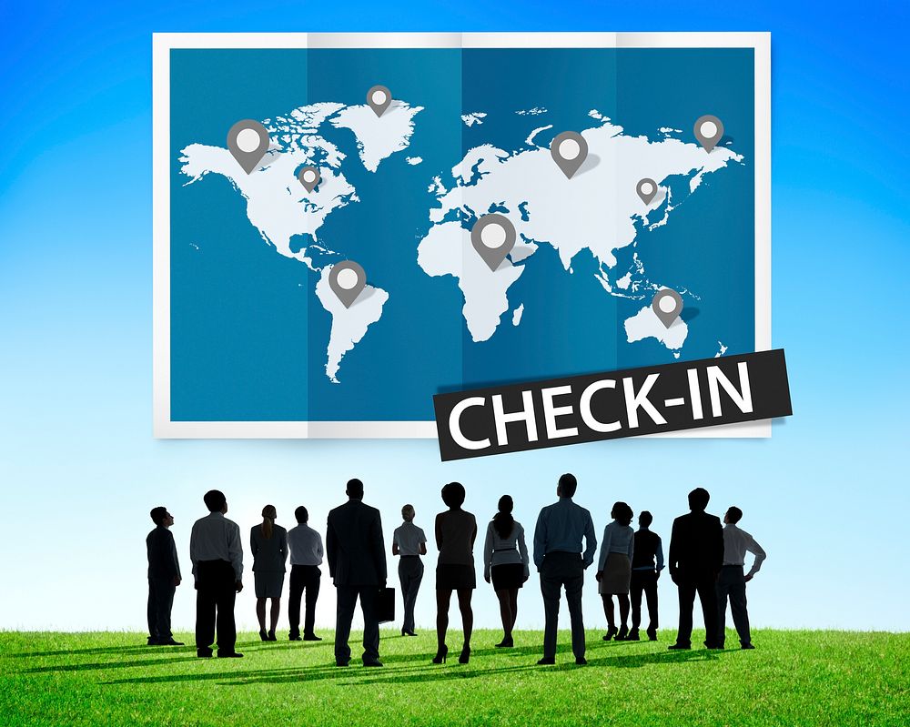 Check In Travel Locations Global World Tour Concept