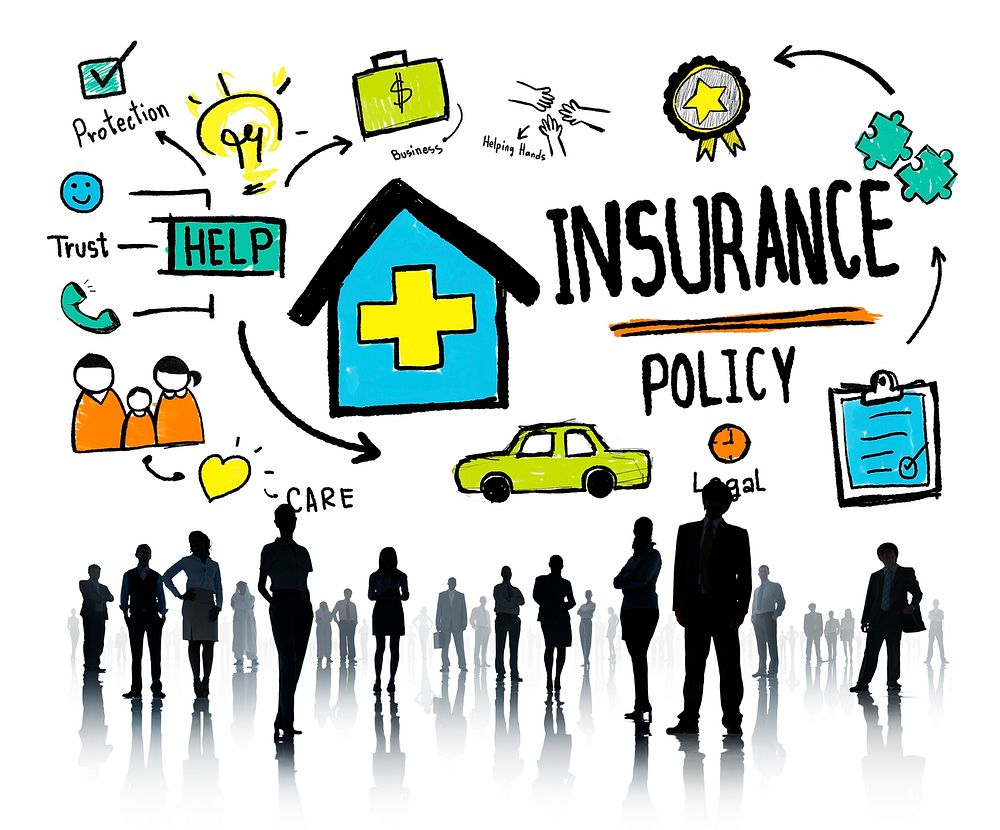 Diversity Business People Insurance Policy Working Concept