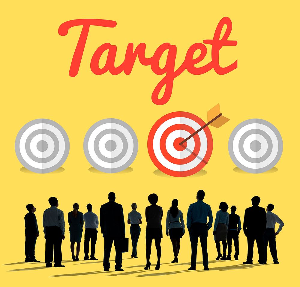 Target Goal Mission Strategy Icon Concept