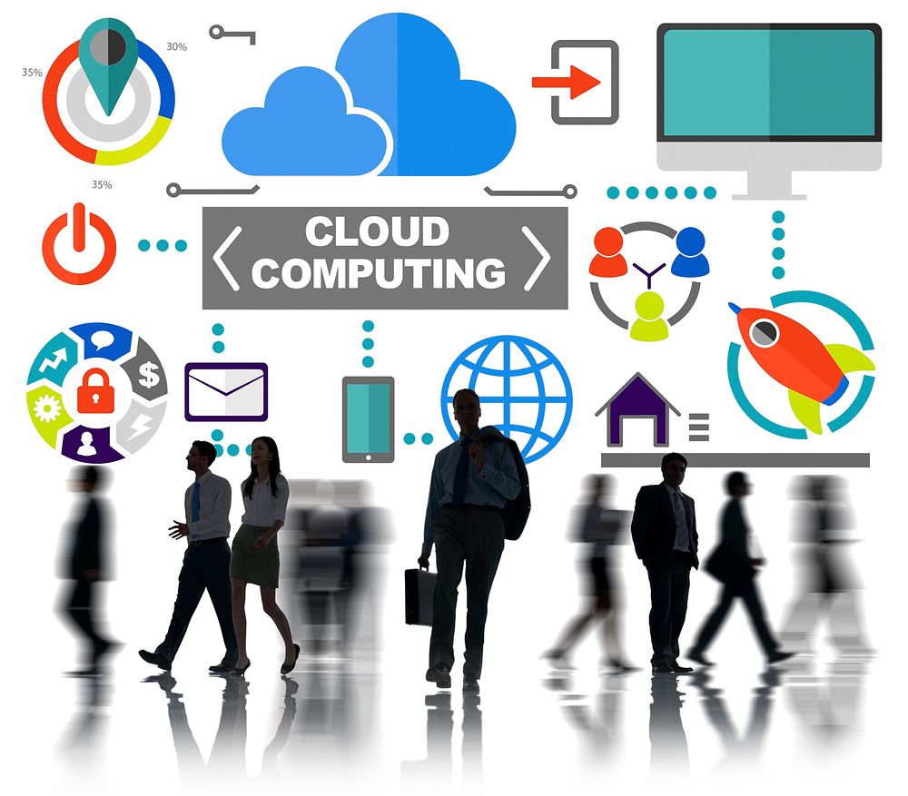 Business People Commuter Global Communications Cloud Computing Concept
