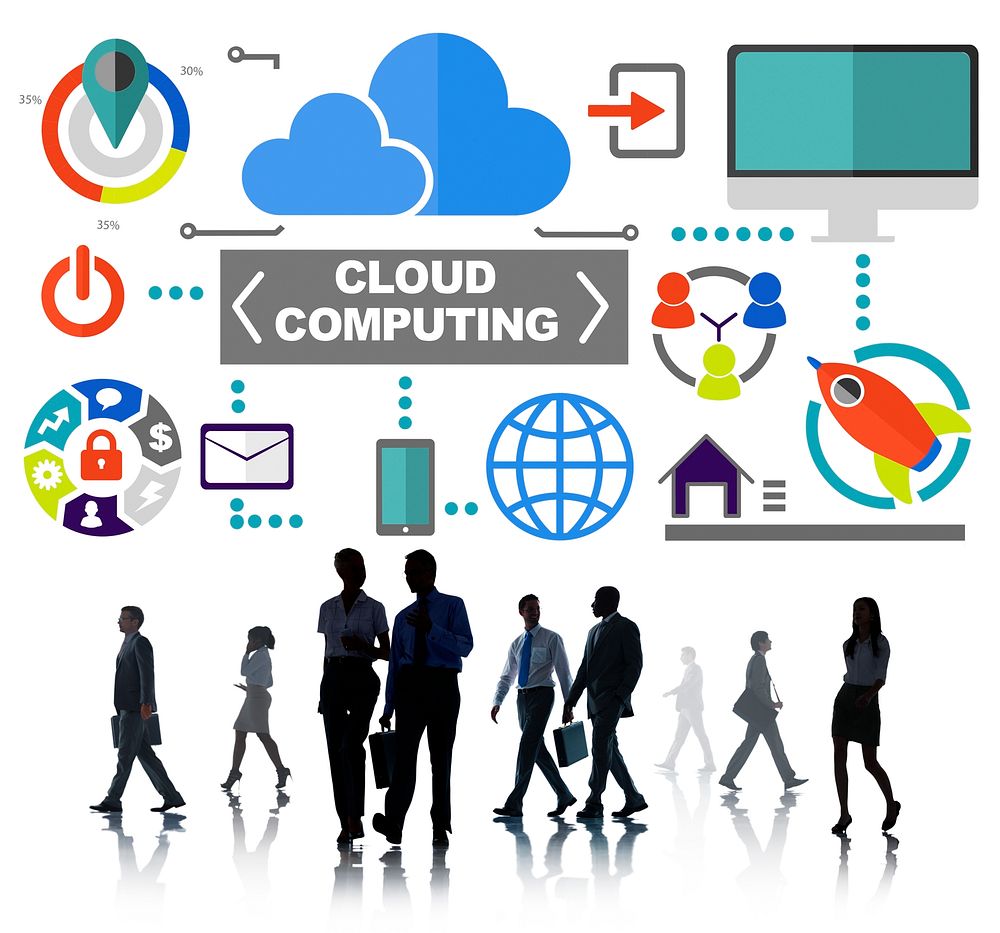 Business People Commuter Global Communications Cloud Computing Concept