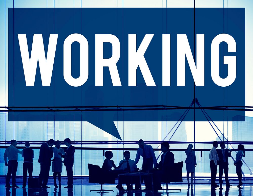Working Work Worker Teamwork Business Connection Concept