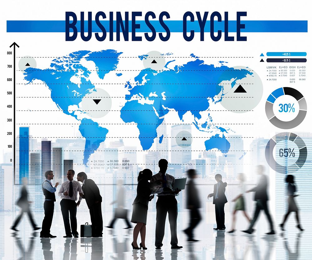 Business Cycle Process Strategy Growth Concept